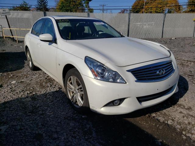 JN1CV6ARXFM651431 - 2015 INFINITI Q40 WHITE photo 1