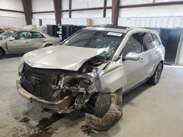 2HNYD2H56AH520035 - 2010 ACURA MDX ADVANC SILVER photo 2