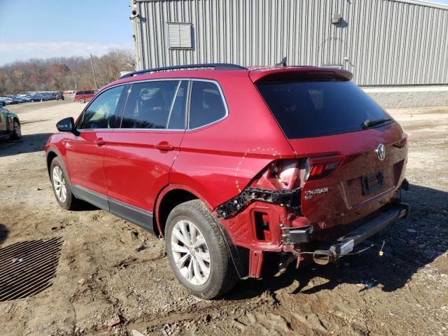 3VV2B7AX9JM121083 - 2018 VOLKSWAGEN TIGUAN SE RED photo 3