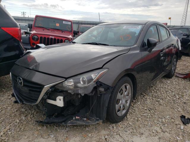 JM1BM1T72F1252296 - 2015 MAZDA 3 SV GRAY photo 2