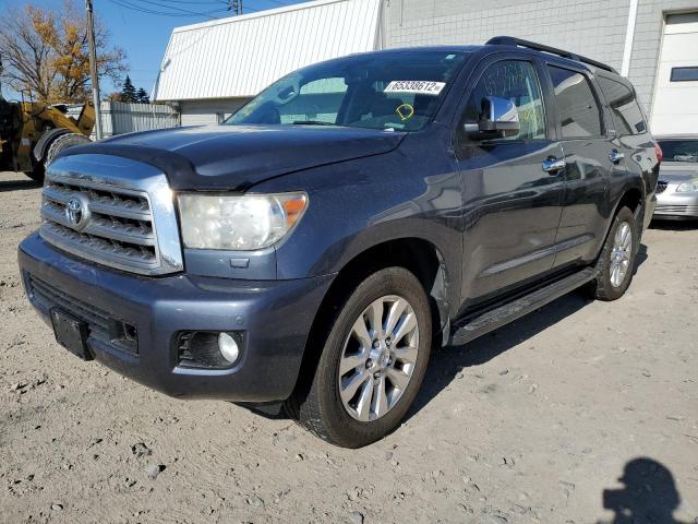 5TDDW5G17AS029019 - 2010 TOYOTA SEQUOIA PL BLUE photo 2