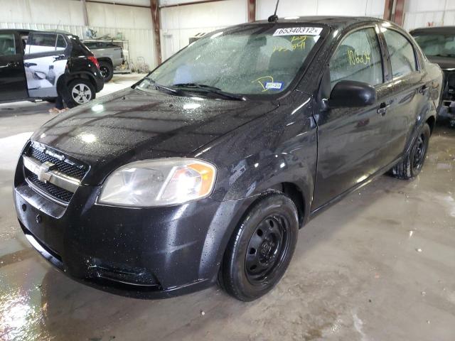 KL1TD5DE9AB125841 - 2010 CHEVROLET AVEO LS 黑色 照片 2
