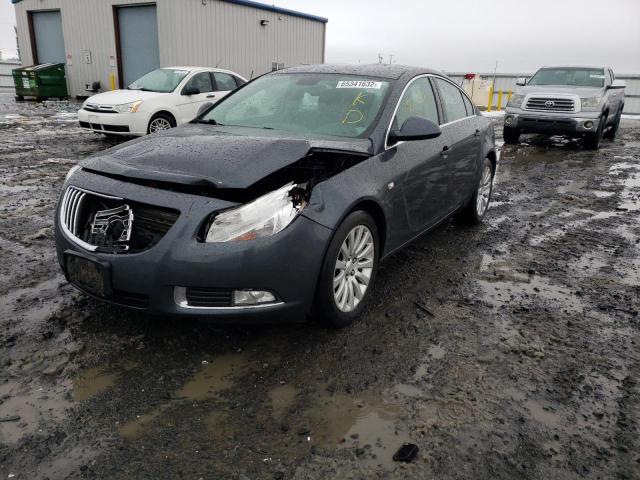 2G4GN5EC4B9181995 - 2011 BUICK REGAL CXL GRAY photo 2