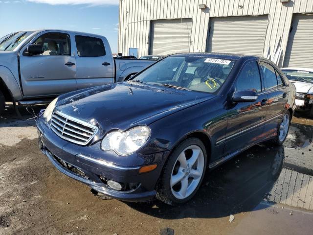 WDBRF40J55F705966 - 2005 MERCEDES-BENZ C 230K SPO BLUE photo 2