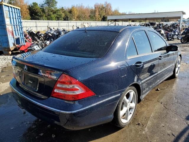 WDBRF40J55F705966 - 2005 MERCEDES-BENZ C 230K SPO BLUE photo 4