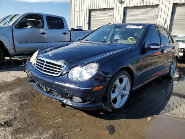 WDBRF40J55F705966 - 2005 MERCEDES-BENZ C 230K SPO BLUE photo 9