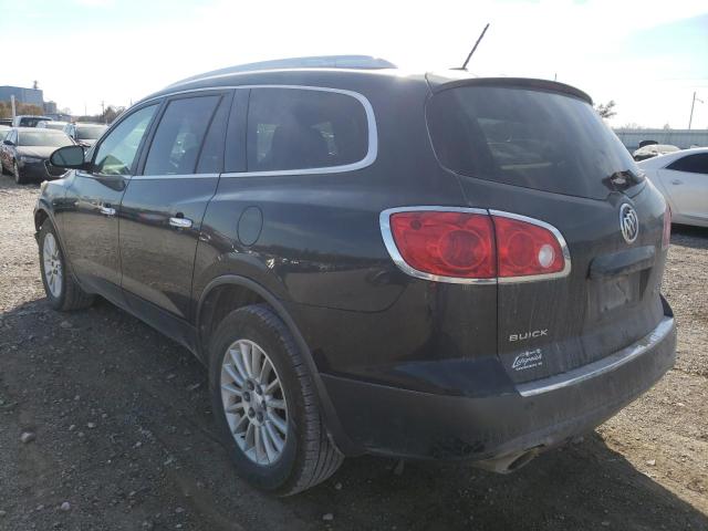 5GAKVCED1CJ151727 - 2012 BUICK ENCLAVE BLACK photo 3