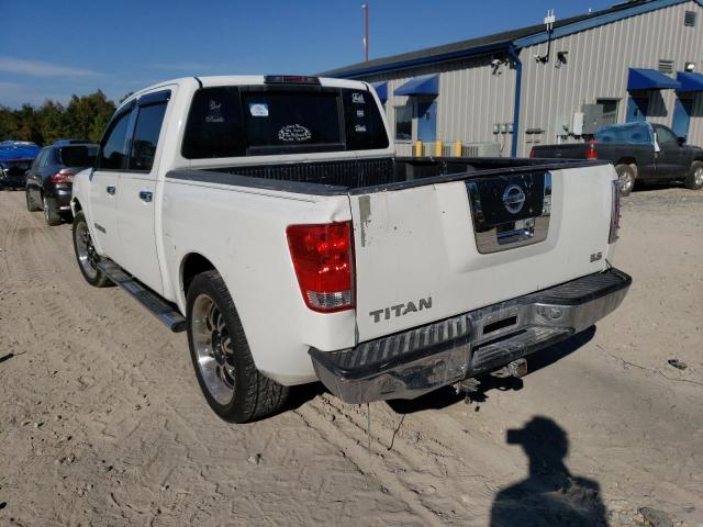 1N6BA07A05N562363 - 2005 NISSAN TITAN XE WHITE photo 3