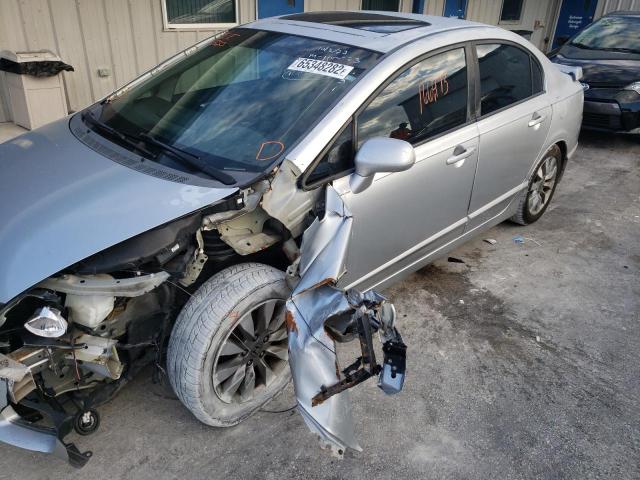 2HGFA16939H527673 - 2009 HONDA CIVIC EXL Gümüş foto 9