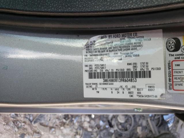 3MEHM08139R604853 - 2009 MERCURY MILAN PREM GRAY photo 10