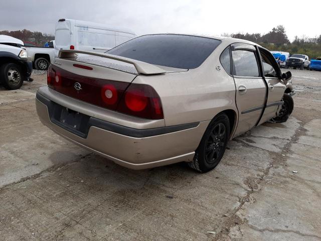 2G1WF52E619208222 - 2001 CHEVROLET IMPALA GOLD photo 4