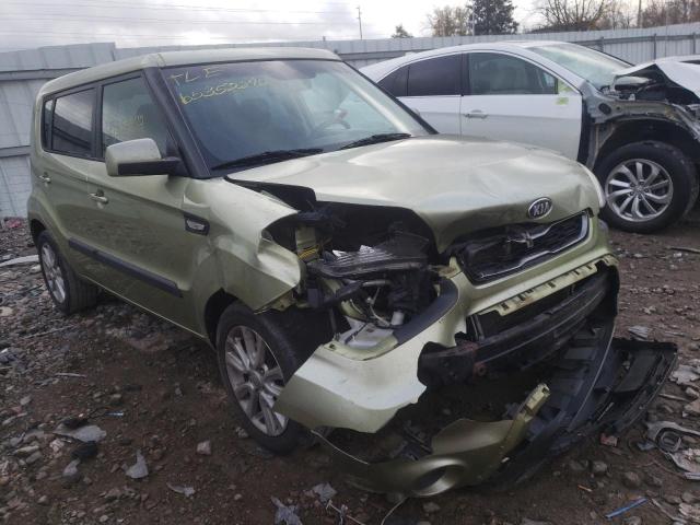 KNDJT2A57D7633870 - 2013 KIA SOUL GREEN photo 1