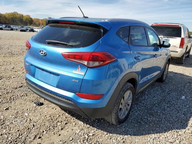 KM8J3CA41GU059300 - 2016 HYUNDAI TUCSON LIM BLUE photo 4