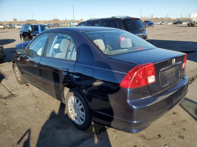 1HGES16585L024014 - 2005 HONDA CIVIC LX BLUE photo 3