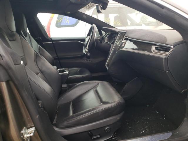 5YJSA1E23FF102540 - 2015 TESLA MODEL S Marrón foto 5