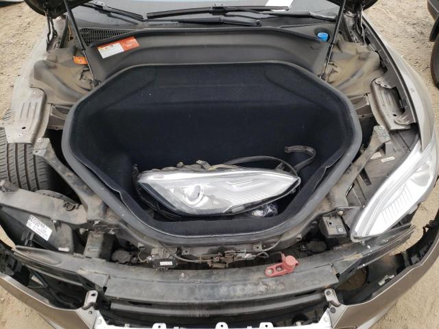 5YJSA1E23FF102540 - 2015 TESLA MODEL S Marrón foto 7