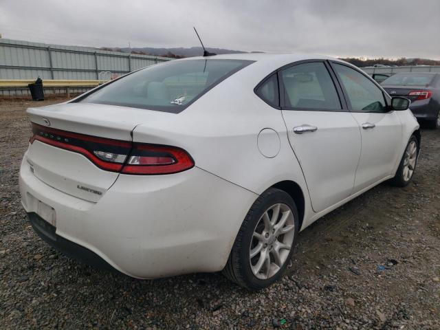 1C3CDFCA0DD106220 - 2013 DODGE DART LIMIT WHITE photo 4