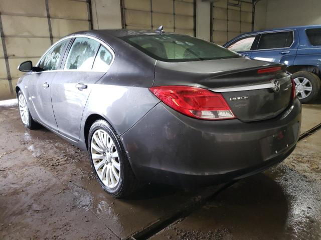 W04GP5EC2B1127852 - 2011 BUICK REGAL CXL BLACK photo 3