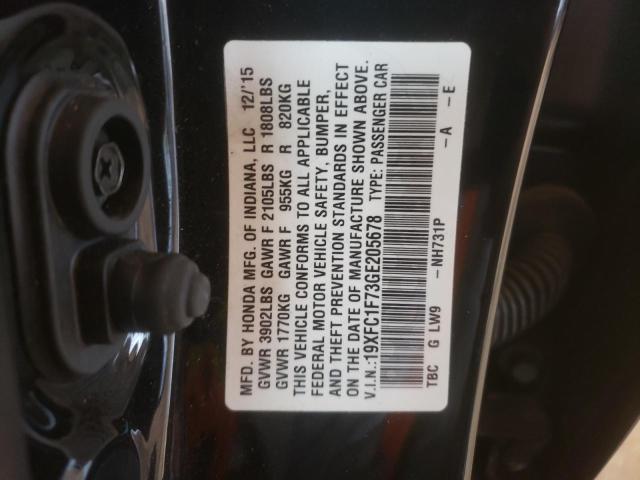 19XFC1F73GE205678 - 2016 HONDA CIVIC EXL 黑色 照片 10
