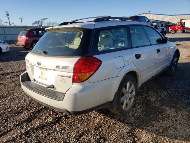 4S4BP61C277326167 - 2007 SUBARU LEGACY OUT WHITE photo 4