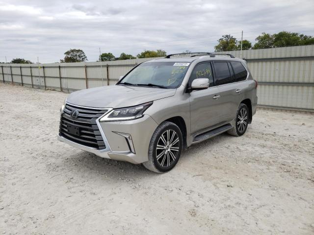 JTJHY7AX1J4278543 - 2018 LEXUS LX 570 SILVER photo 2