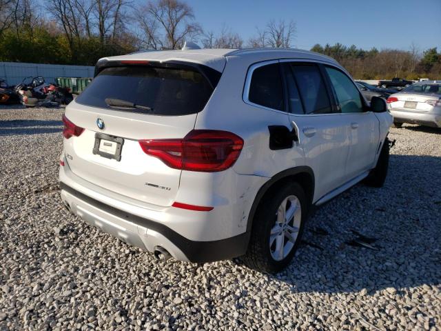 5UXTY5C09LLE58042 - 2020 BMW X3 XDRIVE3 WHITE photo 4