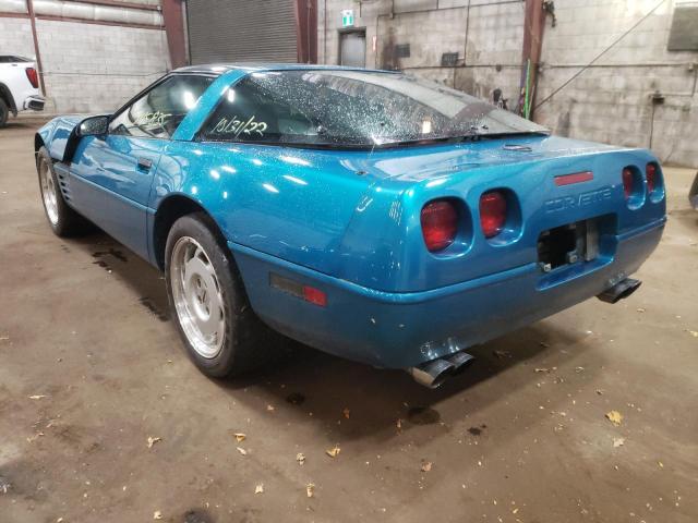 1G1YY23P4N5103571 - 1992 CHEVROLET CORVETTE TURQUOISE photo 3