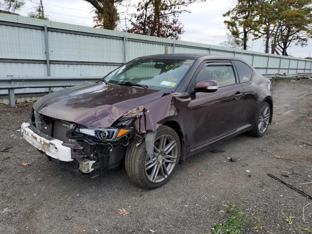 JTKJF5C71D3063484 - 2013 TOYOTA SCION TC 勃艮第红 照片 2