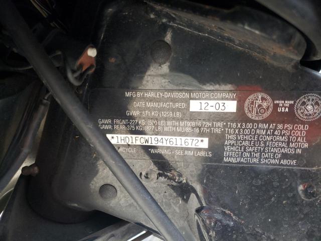 1HD1FCW194Y611672 - 2004 HARLEY-DAVIDSON FLHTCUI 蓝色 照片 10