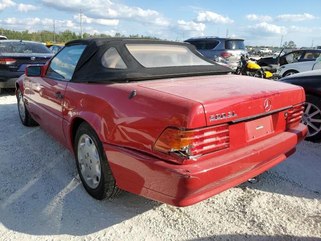 WDBFA67E9PF075295 - 1993 MERCEDES-BENZ 500 SL RED photo 3