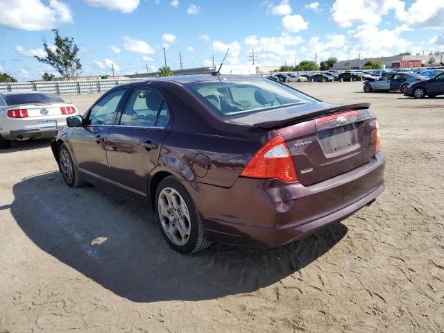 3FAHP0HA2BR346510 - 2011 FORD FUSION S F BURGUNDY photo 3