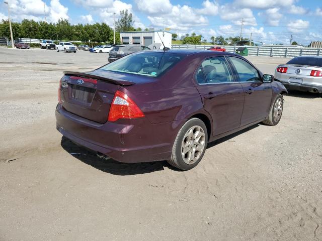 3FAHP0HA2BR346510 - 2011 FORD FUSION S F BURGUNDY photo 4