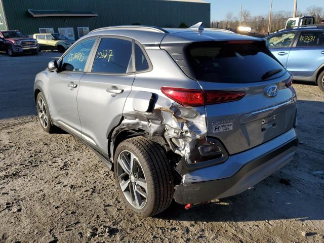 KM8K3CA51MU688645 - 2021 HYUNDAI KONA LIMIT SILVER photo 3