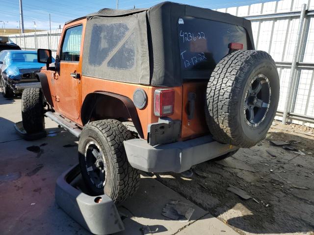 1J4AA2D13AL176874 - 2010 JEEP WRANGLER S ORANGE photo 3