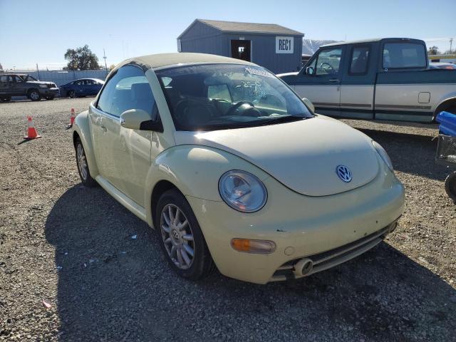 3VWCM31Y75M366031 - 2005 VOLKSWAGEN NEW BEETLE YELLOW photo 1