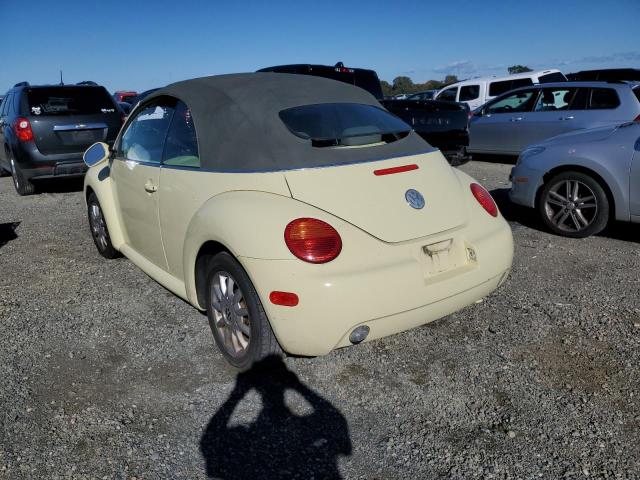 3VWCM31Y75M366031 - 2005 VOLKSWAGEN NEW BEETLE YELLOW photo 3