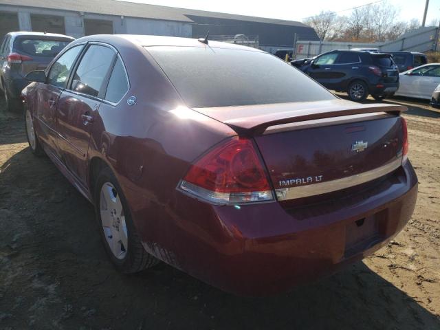 2G1WV58K381266801 - 2008 CHEVROLET IMPALA 50T MAROON photo 3