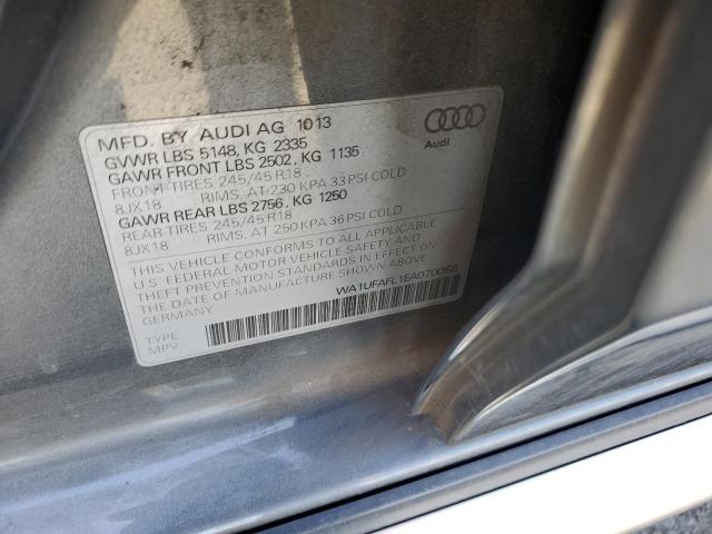 WA1UFAFL1EA070058 - 2014 AUDI A4 ALLROAD GRAY photo 10