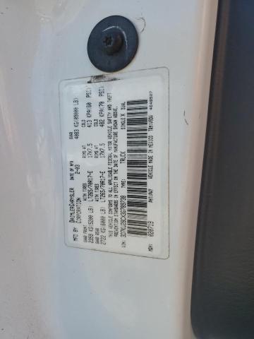 3D7KU28CX3G789738 - 2003 DODGE RAM 2500 S WHITE photo 10