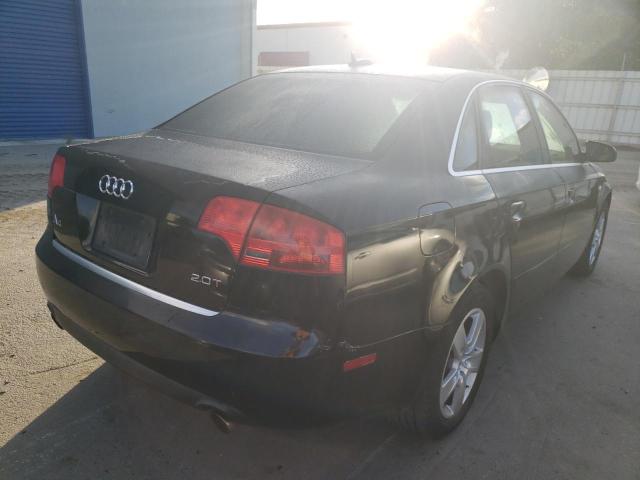 WAUAF78E26A054525 - 2006 AUDI A4 2 TURBO BLACK photo 4