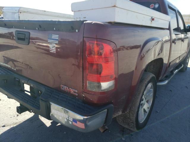 2GTEC13J881168377 - 2008 GMC SIERRA C15 BURGUNDY photo 9