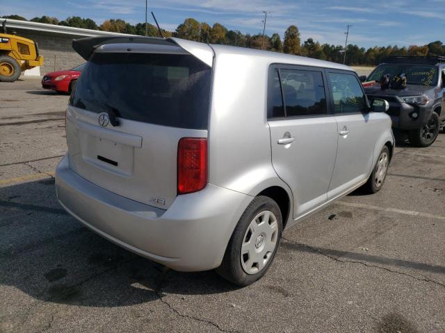 JTLKE50E891067055 - 2009 TOYOTA SCION XB Gümüş fotoğraf 4