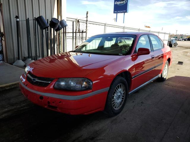 2G1WF55K1Y9154114 - 2000 CHEVROLET IMPALA RED photo 2