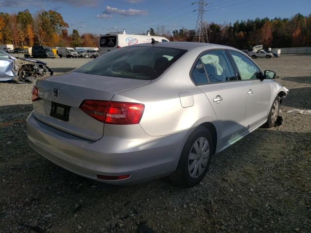 3VW2K7AJ5FM409312 - 2015 VOLKSWAGEN JETTA BASE 银色 照片 4