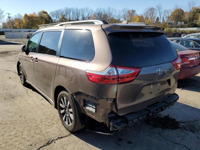 5TDJZ3DC9KS214260 - 2019 TOYOTA SIENNA LE BROWN photo 3