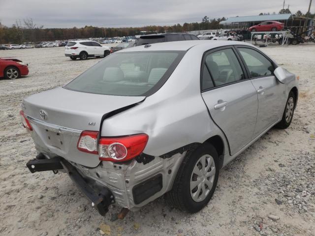 JTDBU4EE7BJ103437 - 2011 TOYOTA COROLLA BA SILVER photo 4