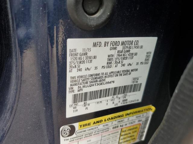 5LMJJ2HT3GEL05476 - 2016 LINCOLN NAVIGATOR 蓝色 照片 10