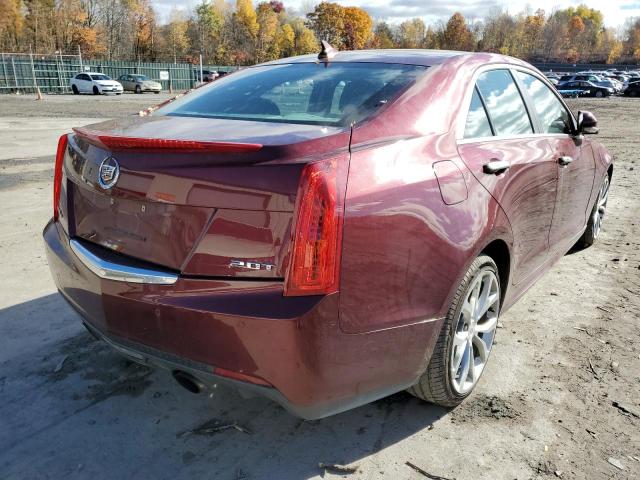 1G6AJ5SXXE0185659 - 2014 CADILLAC ATS PERFOR MAROON photo 4