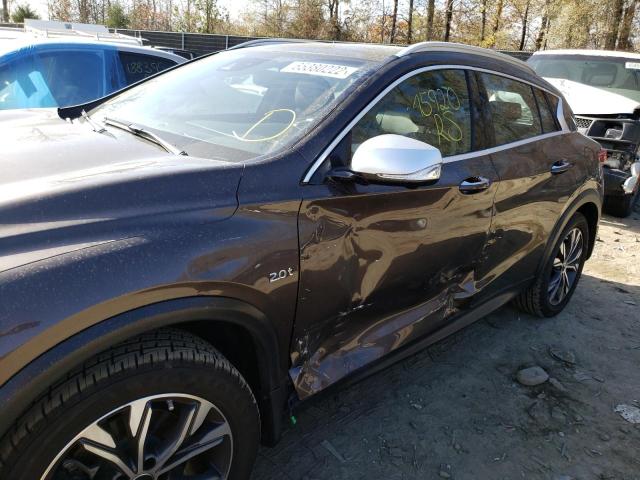 SJKCH5CRXHA030705 - 2017 INFINITI QX30 BASE BROWN photo 9