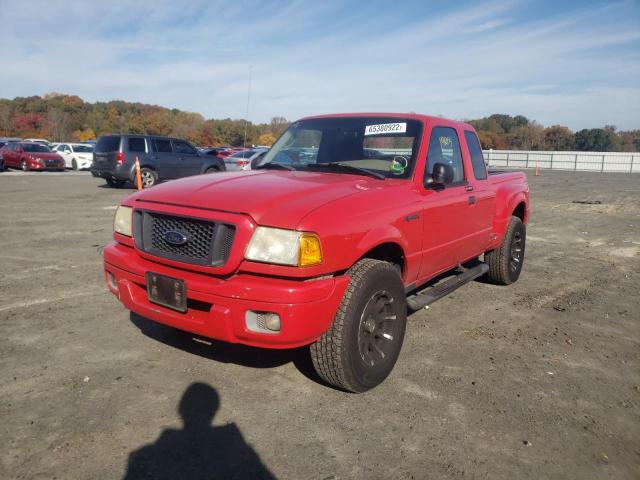 1FTYR14U64PA65850 - 2004 FORD RANGER SUP RED photo 2